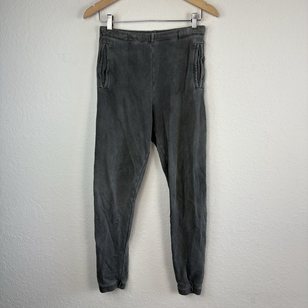 Joah Brown Womens S Joggers Sweatpants Gray Mineral Wash Made in USA
